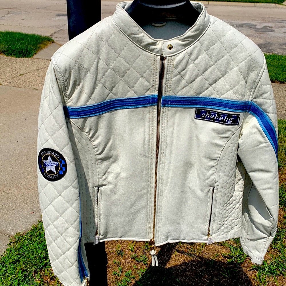 Cream / off white color Moto jacket